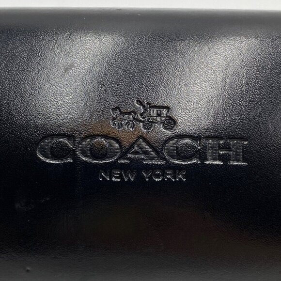 Coach Eye Glasses - Sunglasses Case w/Lenses Cleaner Cloth Black - Picture 3 of 8